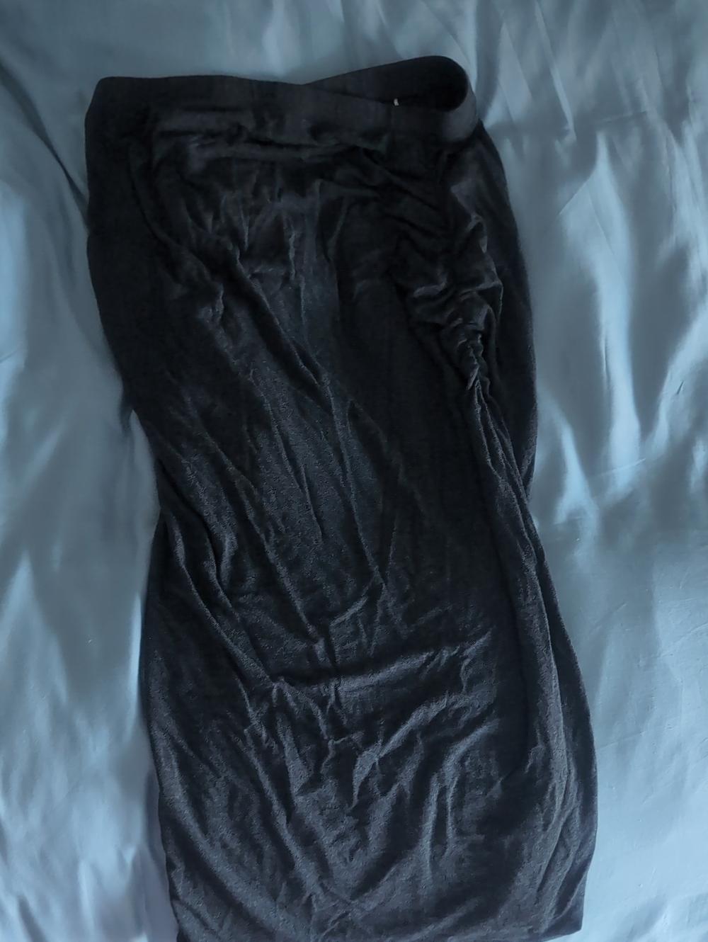 Dark Gray Maternity Midi Pencil Skirt - Picture 4 of 4